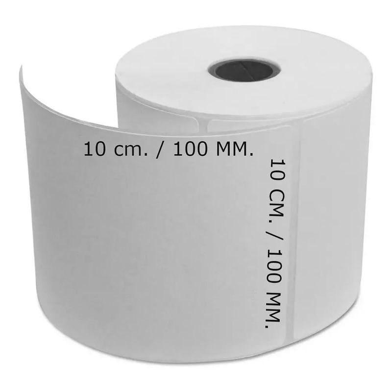 GENERICO - 1 Rollo Etiquetas Termicas Autoadhesiva 100x100. 500 u