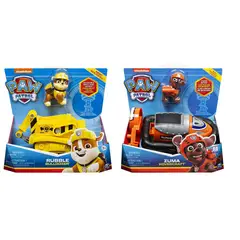 PAW PATROL - Pack Vehículo Básico Rubble + Zuma