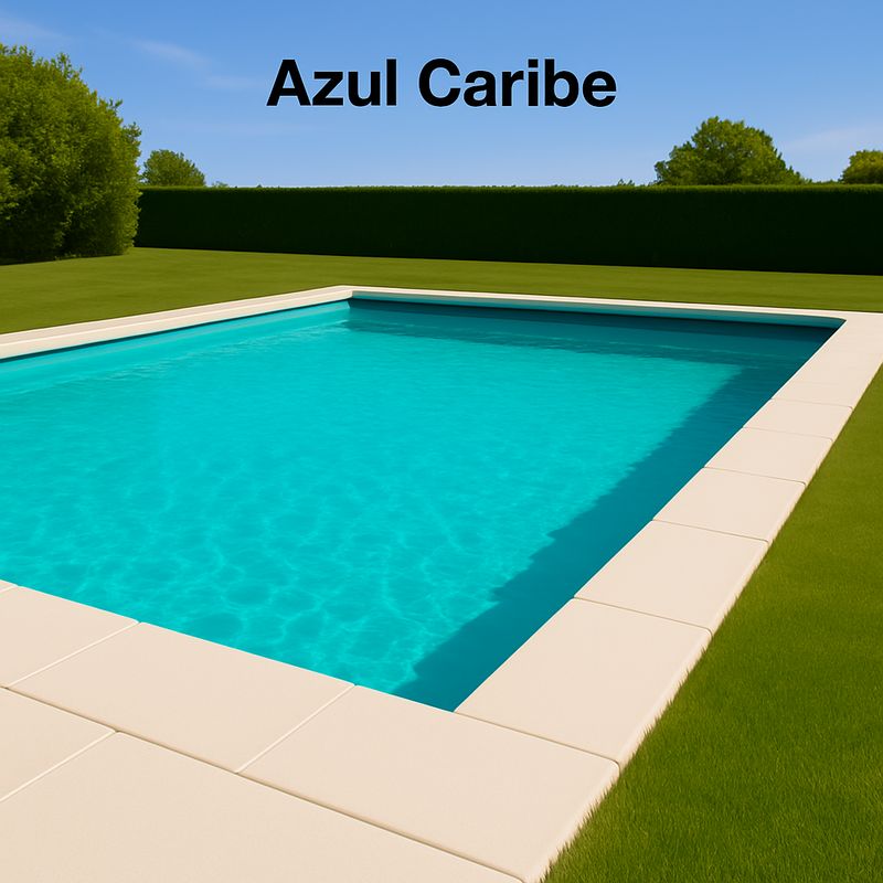 EPOXY - PINTURA PISCINA - PLASTIPISCINA - 1L TONO Azul Caribe
