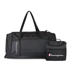 CHAMPION - Pack bolso Brooklyn + Lonchera Oxford negra