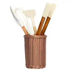 TEMPODECO - Porta Cubiertos Servilletas Utensilios Toffee
