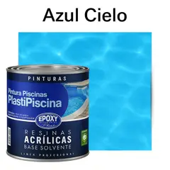 EPOXY - PINTURA PISCINA - PLASTIPISCINA - 1L TONO Azul Cielo