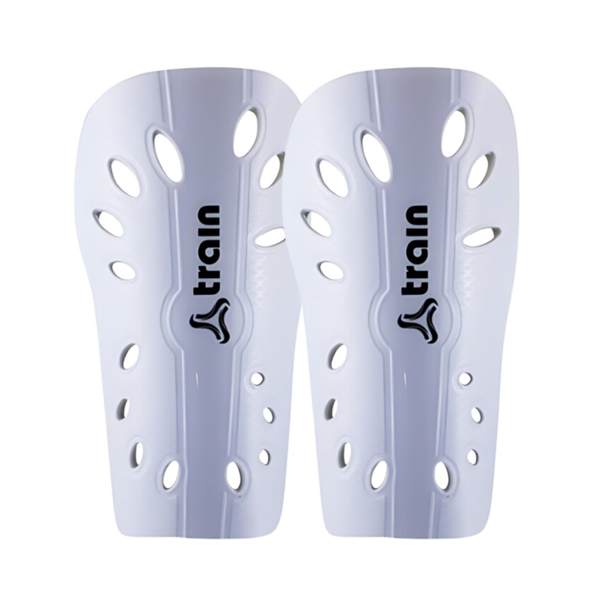 TRAIN - Canillera Train Blanca para Fútbol Talla L