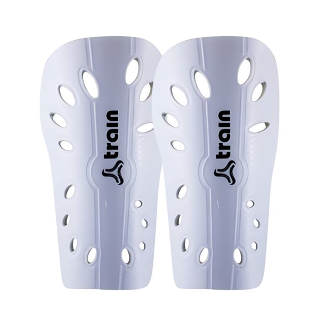 TRAIN - Canillera Train Blanca para Fútbol Talla L