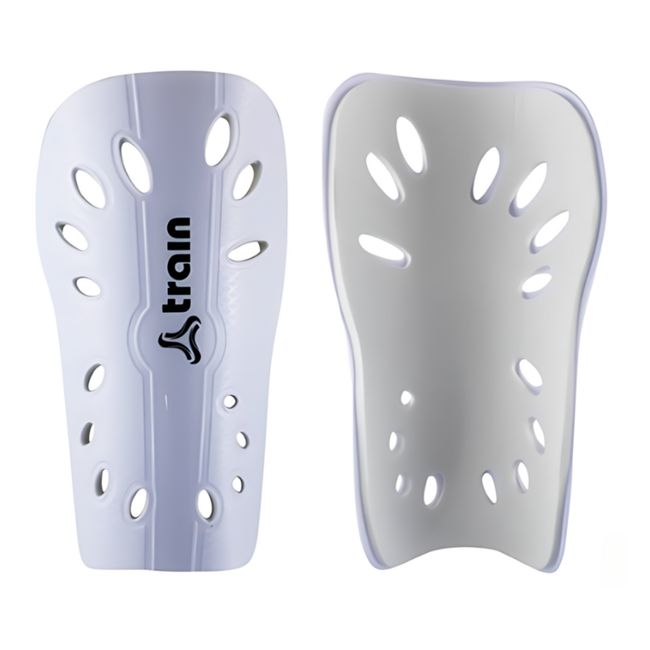 TRAIN - Canillera Train Blanca para Fútbol Talla L