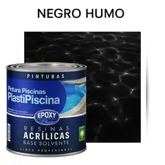 EPOXY - PINTURA PISCINA - PLASTIPISCINA - 1L TONO NEGRO HUMO