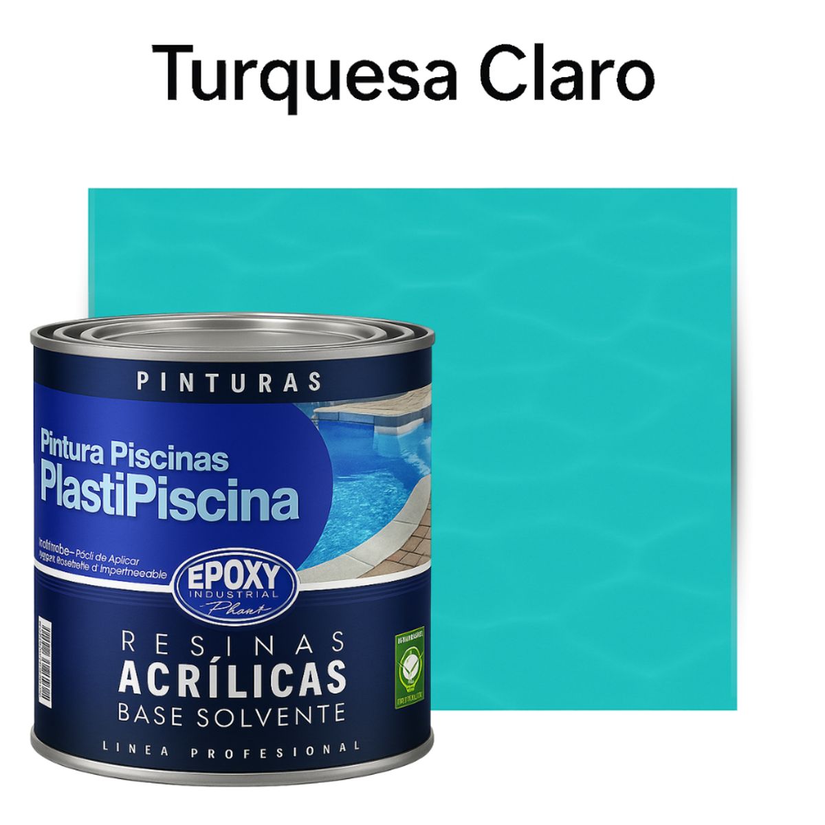 EPOXY - PINTURA PISCINA - PLASTIPISCINA - 1L TONO Turquesa Claro