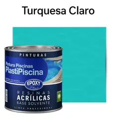 EPOXY - PINTURA PISCINA - PLASTIPISCINA - 1L TONO Turquesa Claro
