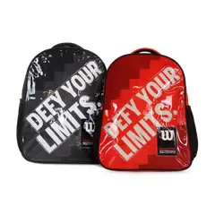 WILSON - Pack 2 mochilas infantil Logan roja y negra