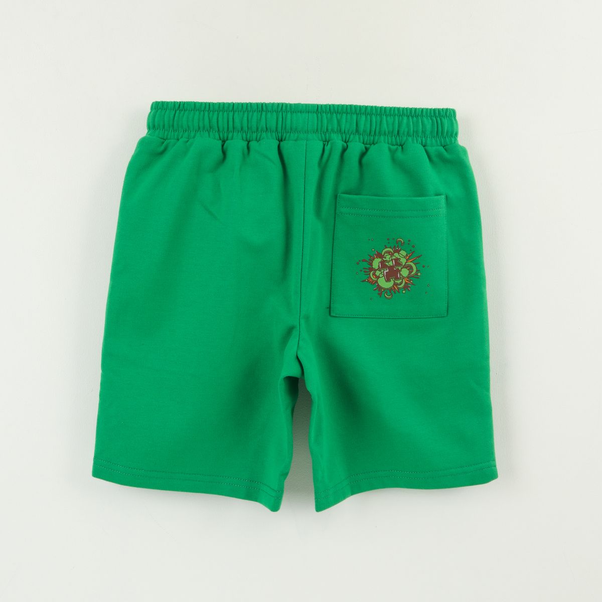 MINECRAFT - Short Niño Verde Bolsillo Trasero Creeper Minecraft