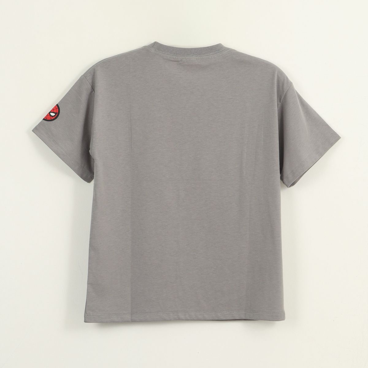 MARVEL - Polera Manga Corta Niño Gris City Spiderman Marvel