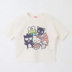 HELLO KITTY - Polera Manga Corta Niño Blanco Friends