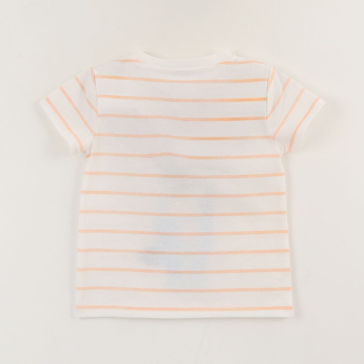 BLUEY - Polera Manga Corta Niña Blanco Rayas Bluey