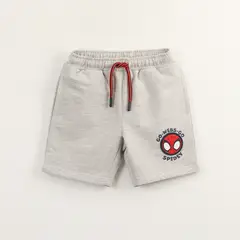 MARVEL - Short Cordón Niño Gris Personaje Spidey