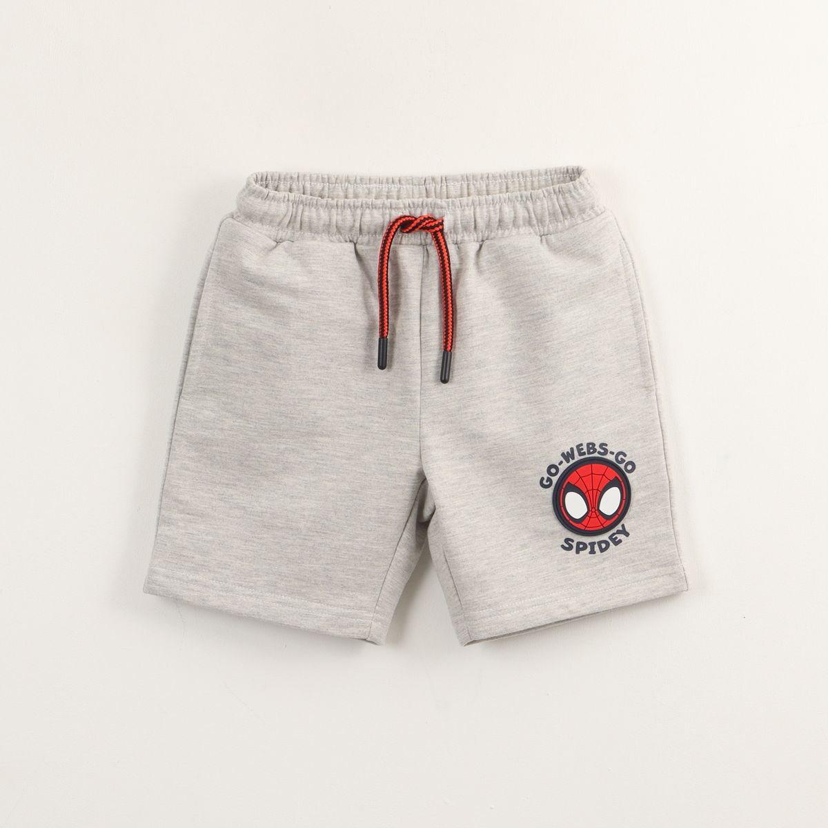 MARVEL - Short Cordón Niño Gris Personaje Spidey Marvel
