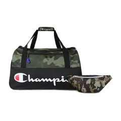CHAMPION - Pack bolso Atlanta 45Lts verde + Banano Military