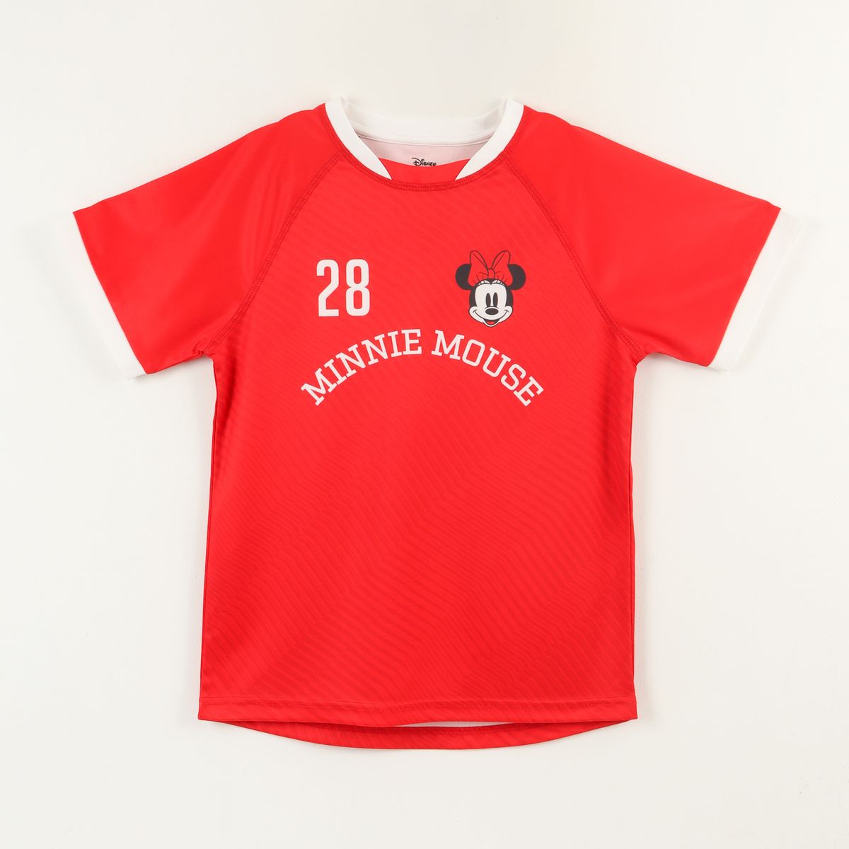 DISNEY - Polera Manga Corta Niña Rojo Fútbol Minnie Disney