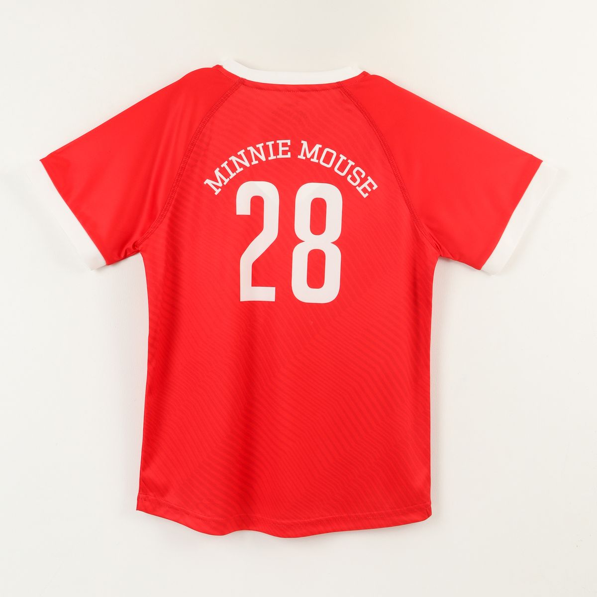 DISNEY - Polera Manga Corta Niña Rojo Fútbol Minnie Disney