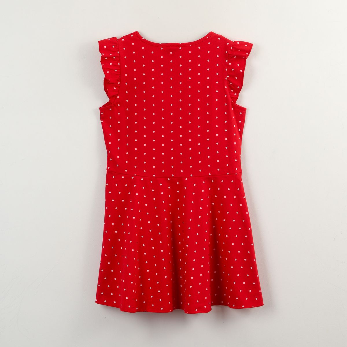 DISNEY - Vestido Niña Rojo Puntos Minnie Disney