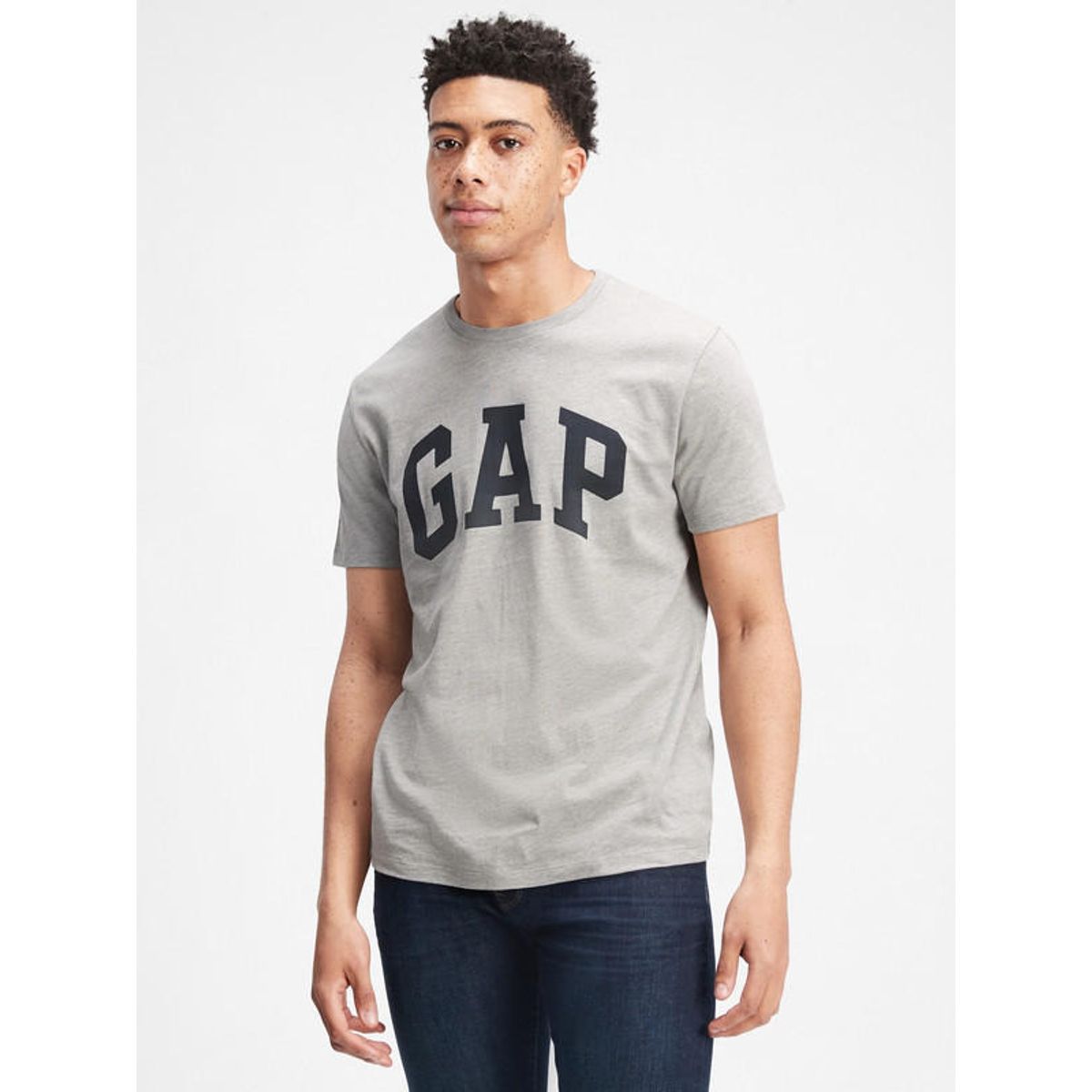 GAP - Polera Logo Basica Gris GAP
