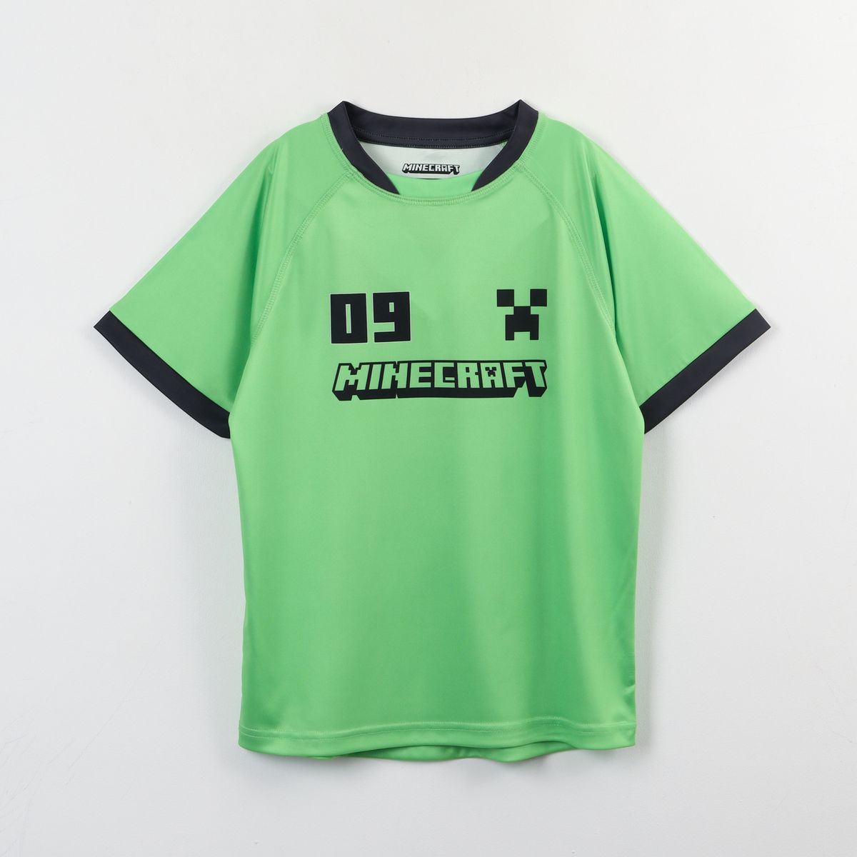 MINECRAFT - Polera Manga Corta Niño Verde Fútbol Minecraft