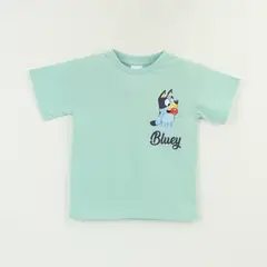 BLUEY - Polera Manga Corta Niño Verde Comiendo