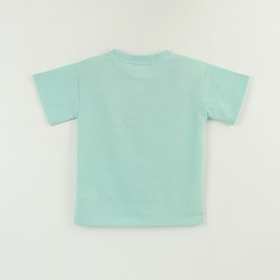 Imagen 2 del producto Polera Manga Corta Niño Verde Comiendo