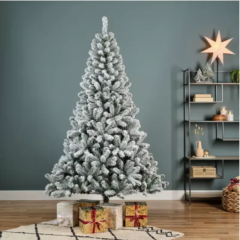 GENERICO - Arbol de Navidad 210 CM Nevado