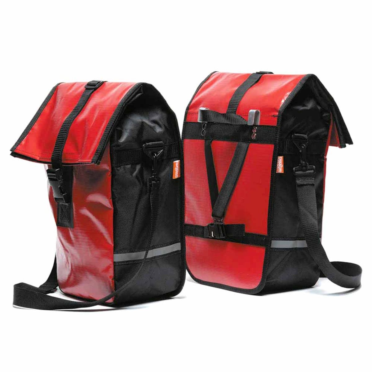 ONWHEELS - Alforja Doble Para Bicicleta Impermeable Rojo