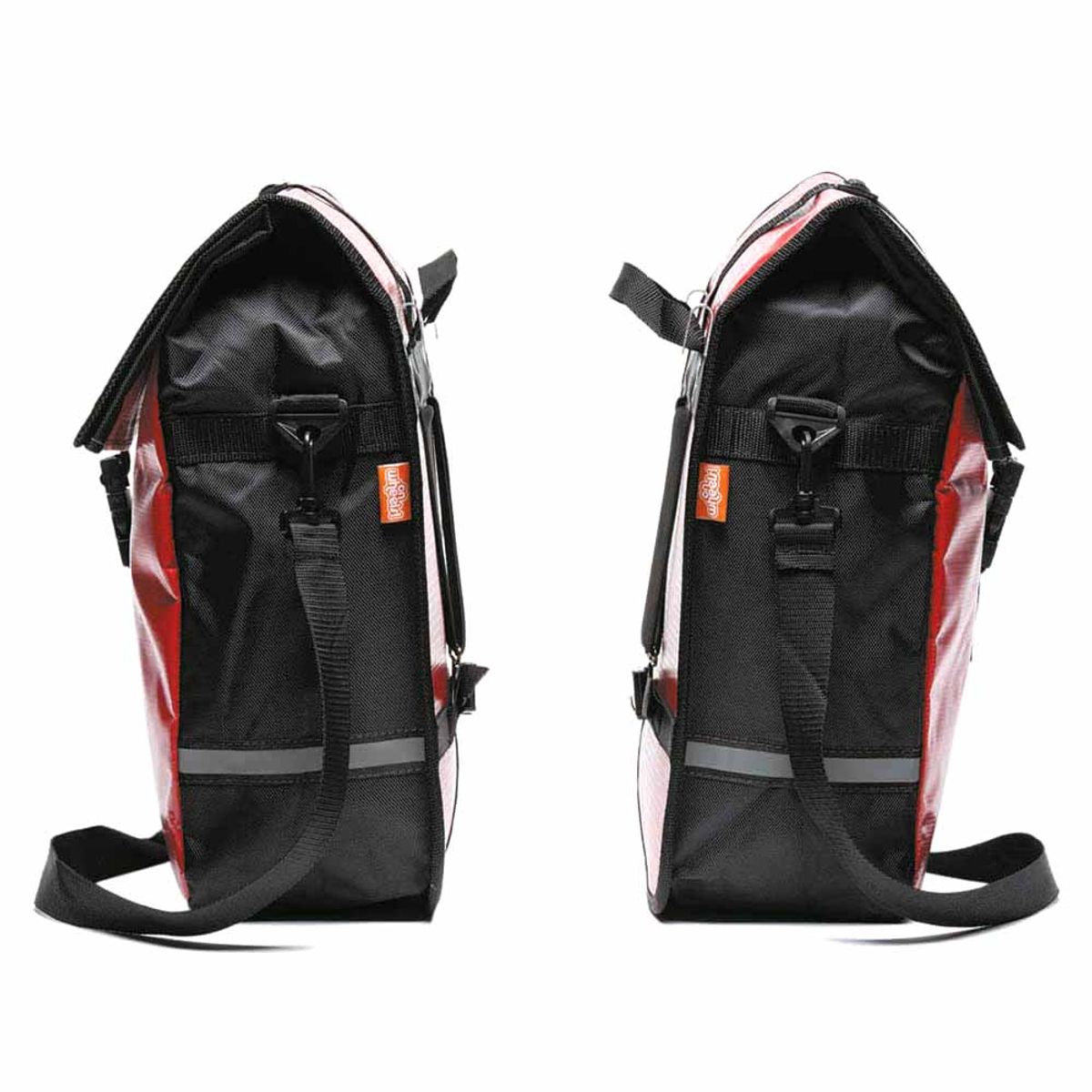 ONWHEELS - Alforja Doble Para Bicicleta Impermeable Rojo