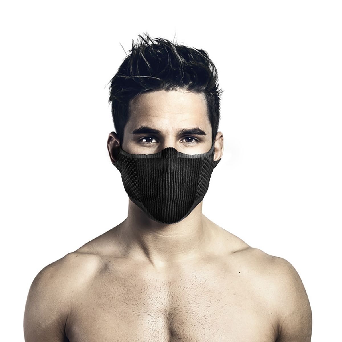 NAROO - Mascara Deportiva  Sin Cuello F5s  - Negra/gris