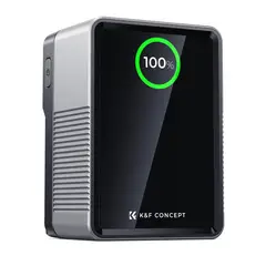 K&F CONCEPT - BATERÍA V-MOUNT DE 99 WHCARGA RÁPIDAUSB- CPD100W