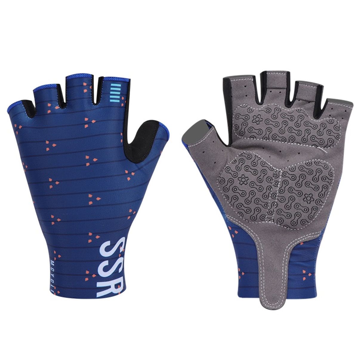 MCYCLE - Guante Corto Para Ciclismo Ms002 Blue