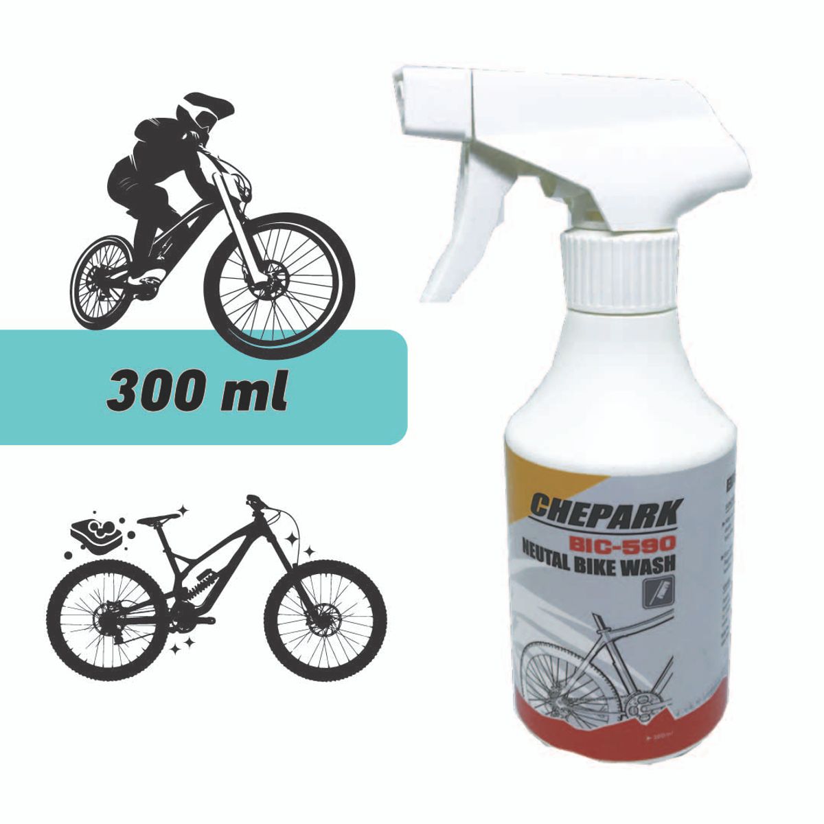 CHEPARK - Lavador Natural Para Bicicletas  Chepark Bic-590