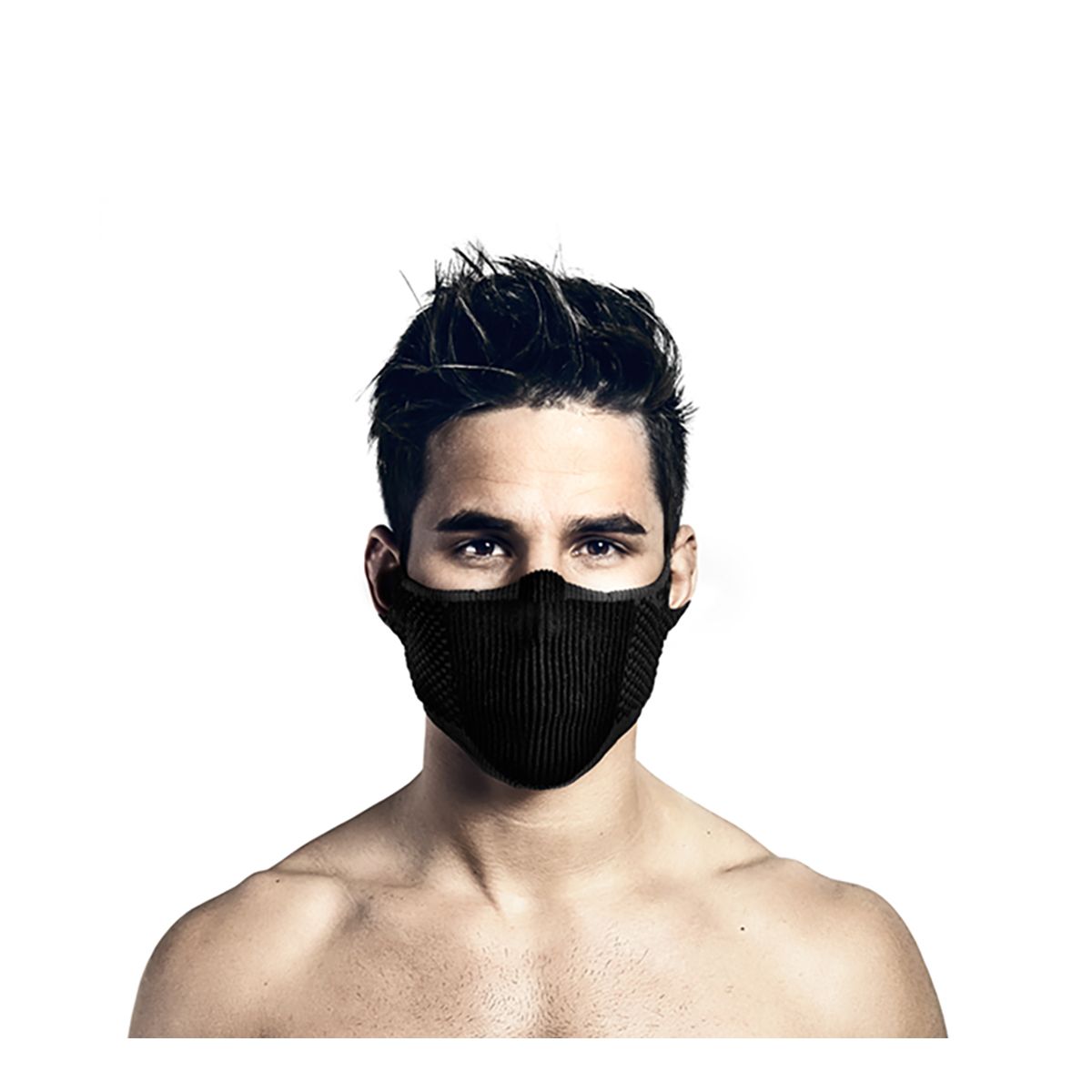 NAROO - Mascara Filtrante Lavable Sin Cuello F5s E7  - Negra