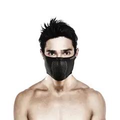 NAROO - Mascara Deportiva Slim-fit Sin Cuello Reversible Negro S