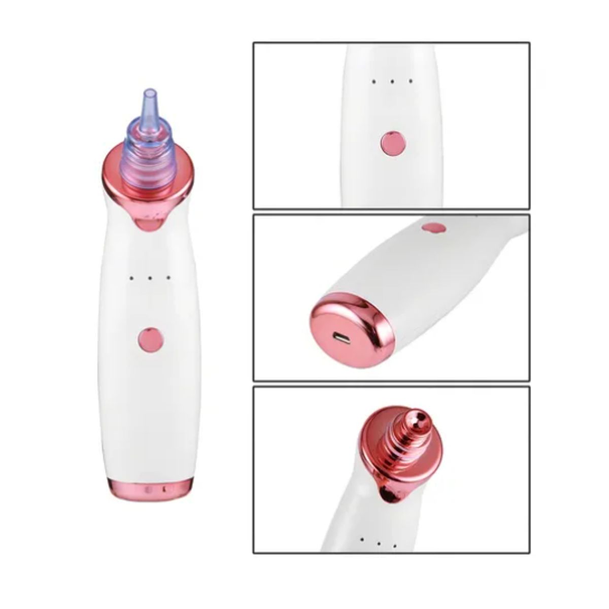 GENERICO - Extractor Removedor Puntos Negros Saca Espinilla Facial Usb  Blanco