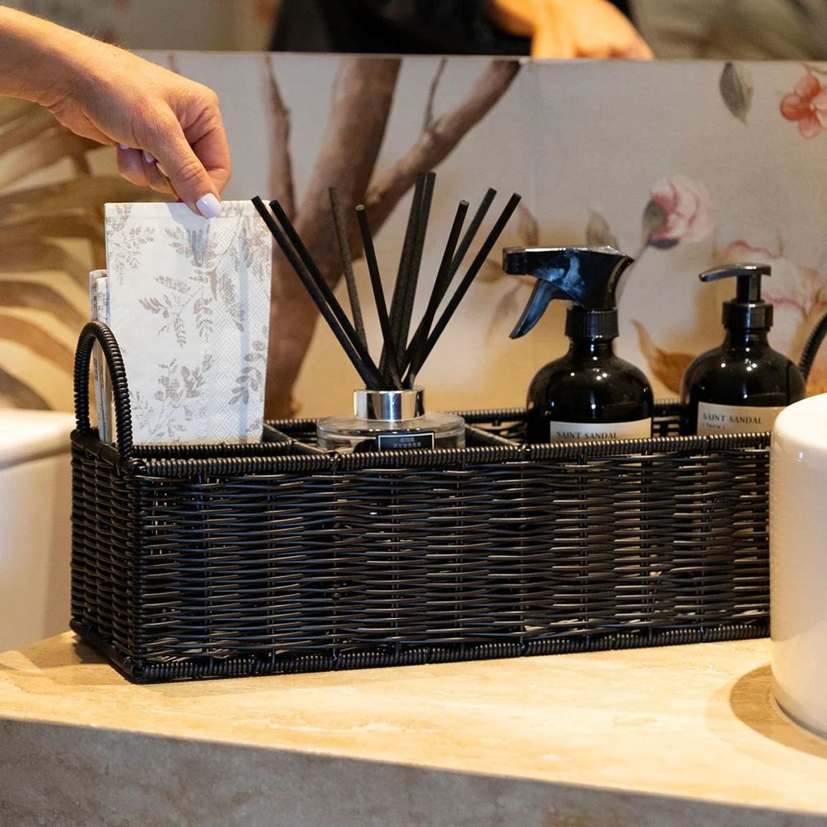 TEMPODECO - Bandeja con Separaciones Chocolate