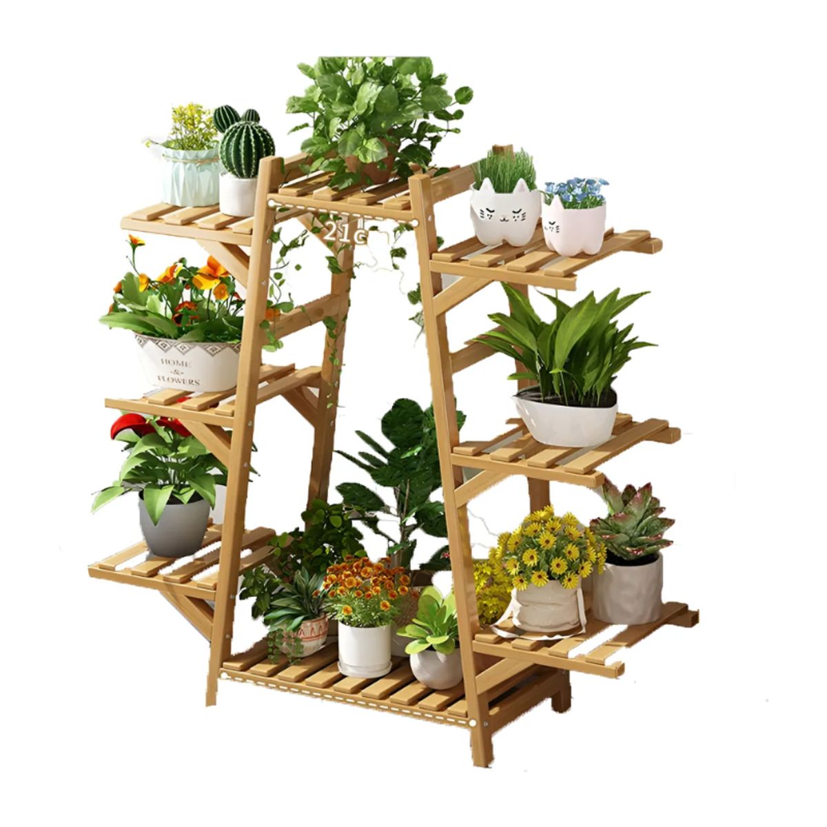 GENERICO - Soporte Para 8 Macetas Estante Jardinera Huerto Plantas