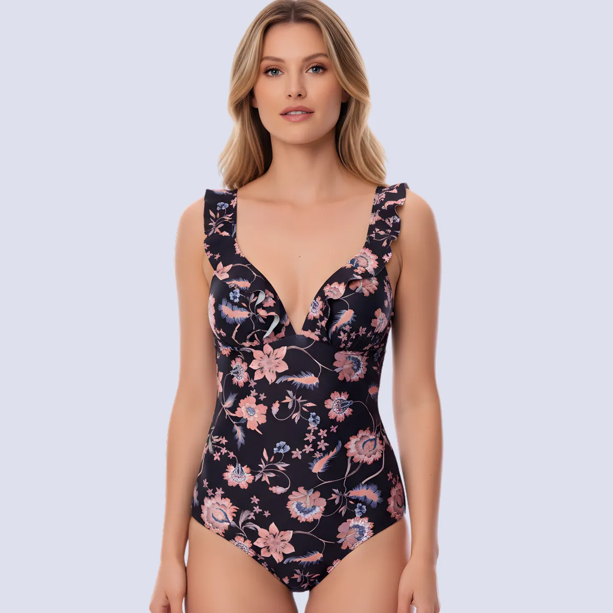 CHAMELA - Traje De Baño Mujer Entero Push Up Negro 98875