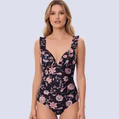 CHAMELA - Traje De Baño Mujer Entero Push Up Negro 98875