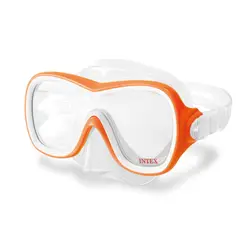 INTEX - Lentes de Natación Wave Rider 8+ Naranja