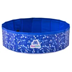 BEBESIT - Piscina Bañera Plegable para Mascotas Azul