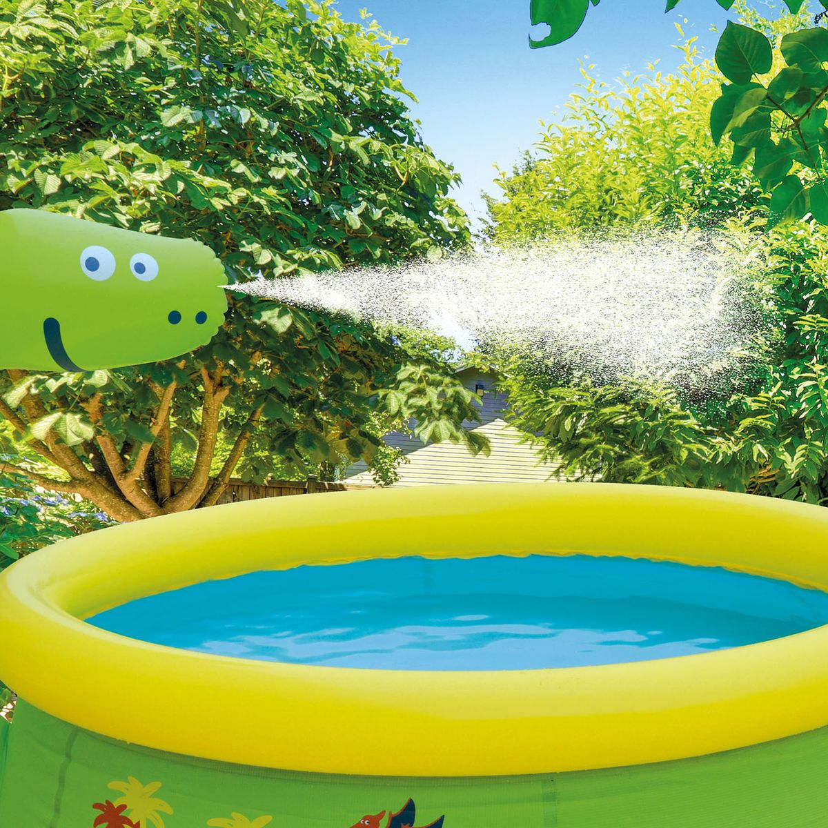 BEBESIT - Piscina Inflable Infantil Dinosaurio Verde