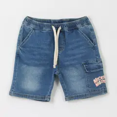 DISNEY - Short Niño Azul Mezclilla Mickey