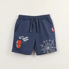 MARVEL - Short Cordón Niño Azul Personaje Spiderman