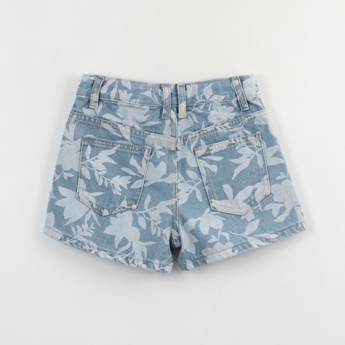DISNEY - Short Niña Celeste Denim Lilo & Stitch Disney