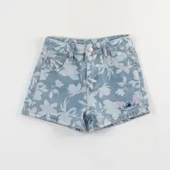 DISNEY - Short Niña Celeste Denim Lilo & Stitch