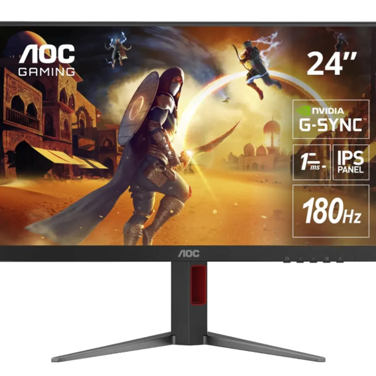 AOC - AOC Monitor Gaming 24G4 24" IPS 180 Hz 1 ms HDR10
