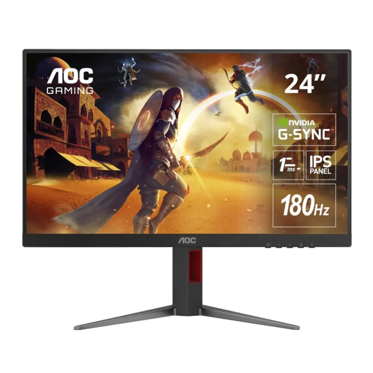 AOC - AOC Monitor Gaming 24G4 24" IPS 180 Hz 1 ms HDR10